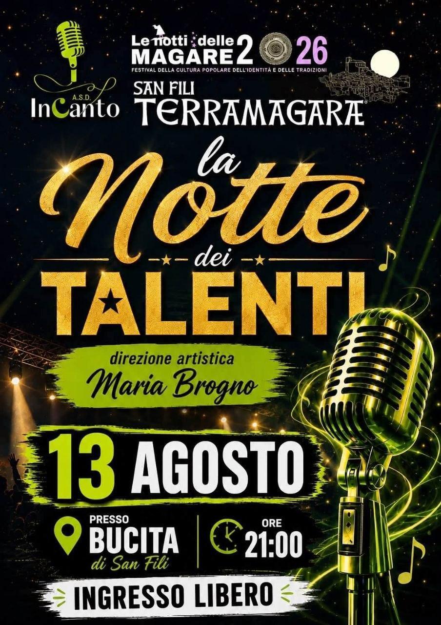 La notte dei Talenti (inizio ore 21.00)