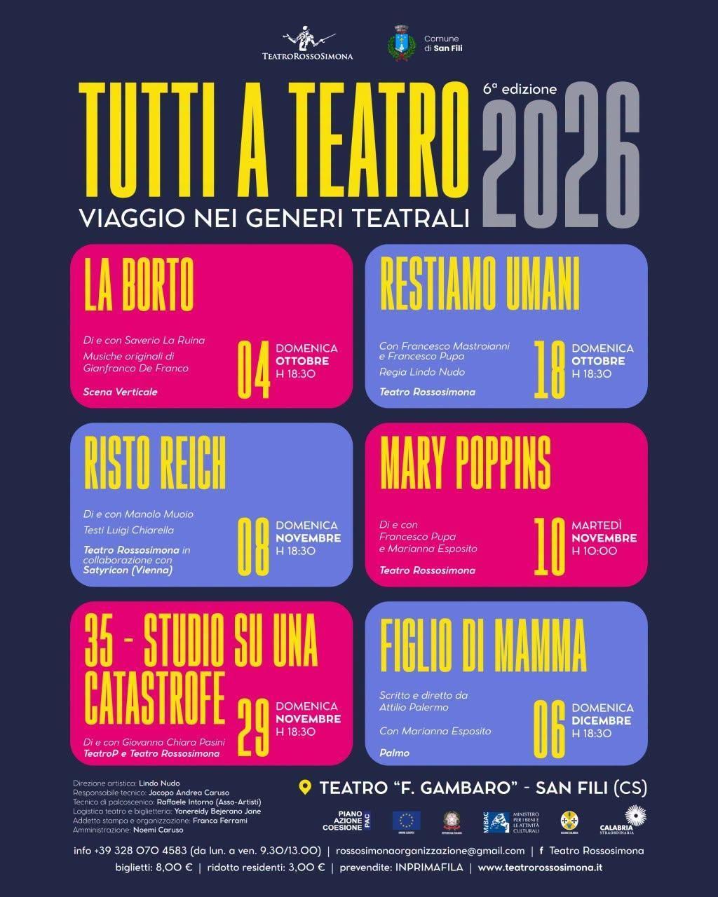 35 - Studio su una Catastrofe (inizio spettacolo ore 18:30)