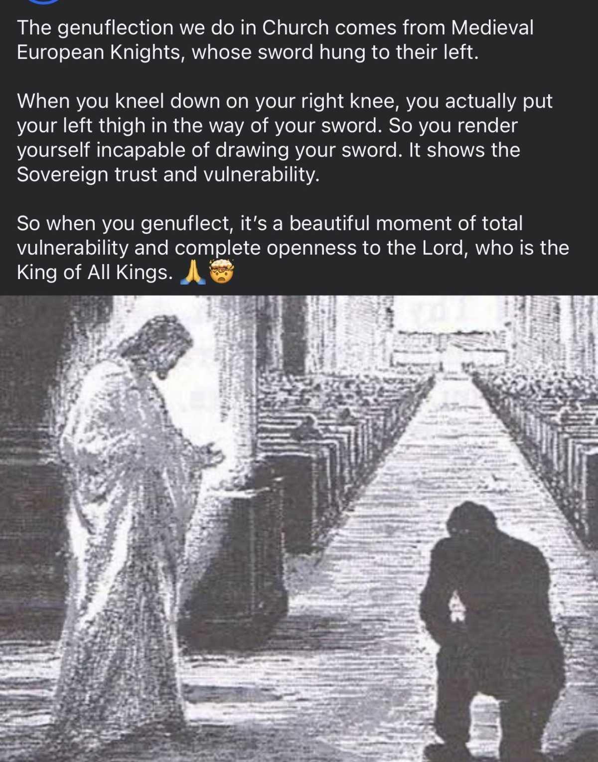 Why Do We Genuflect in Church?