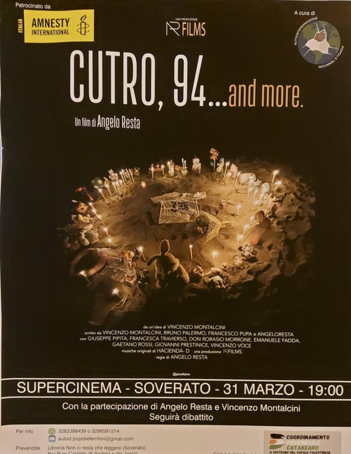 "Cutro, 94" (Unico Spett. Ore 19,00)