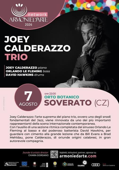 Joey Calderazzo Trio (inizio ore 22.00)