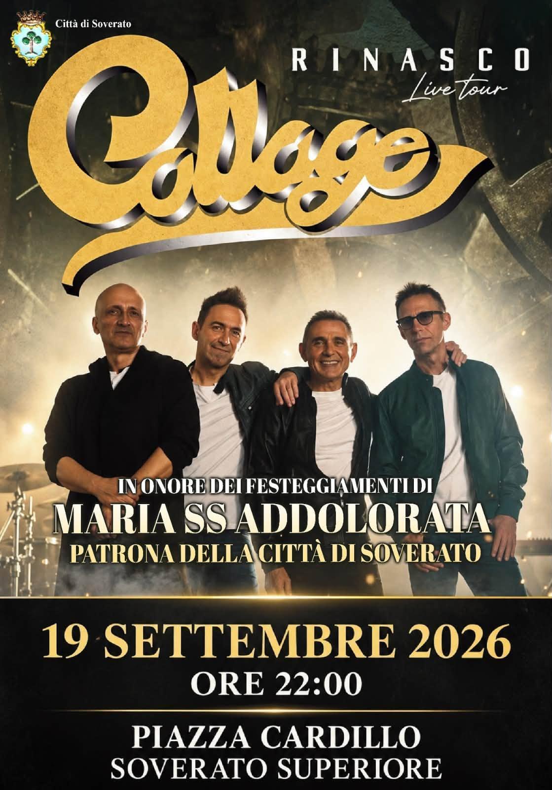 Collage In Concerto - Festa Patronale SS Maria Addolorata (inizio ore 22.00)