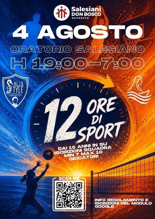 "12 Ore di Sport" (Inizio ore 19.00)