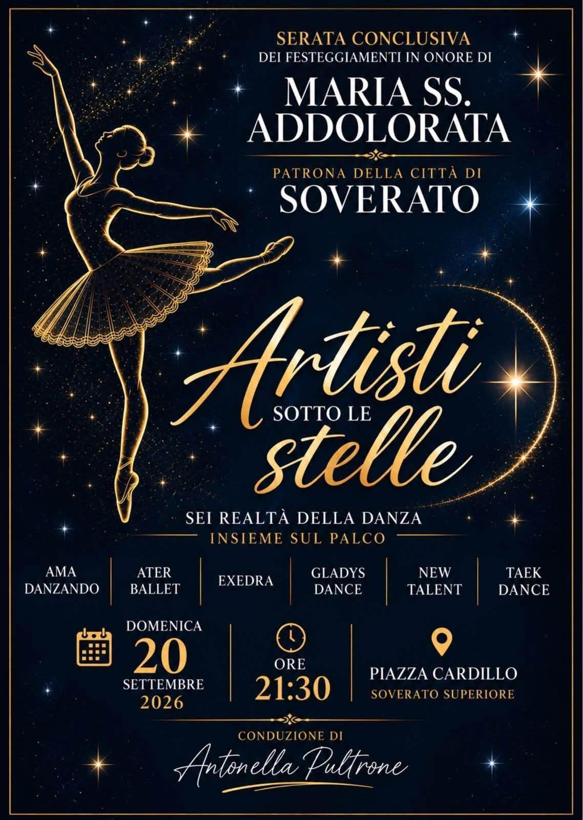 "Artisti sotto le Stelle" (inizio ore 21:30)