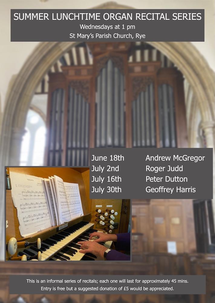 Summer Lunchtime Organ Recital Series at St. Mary's