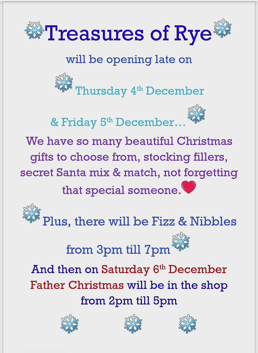 Late Night Shopping @ Treasures of Rye