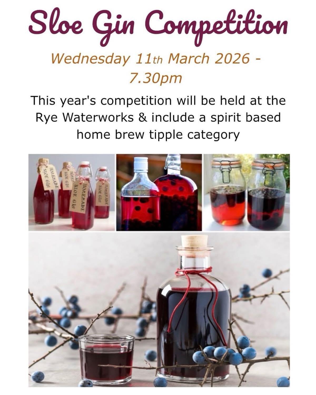 Sloe Gin Competition @ Rye Waterworks Micropub