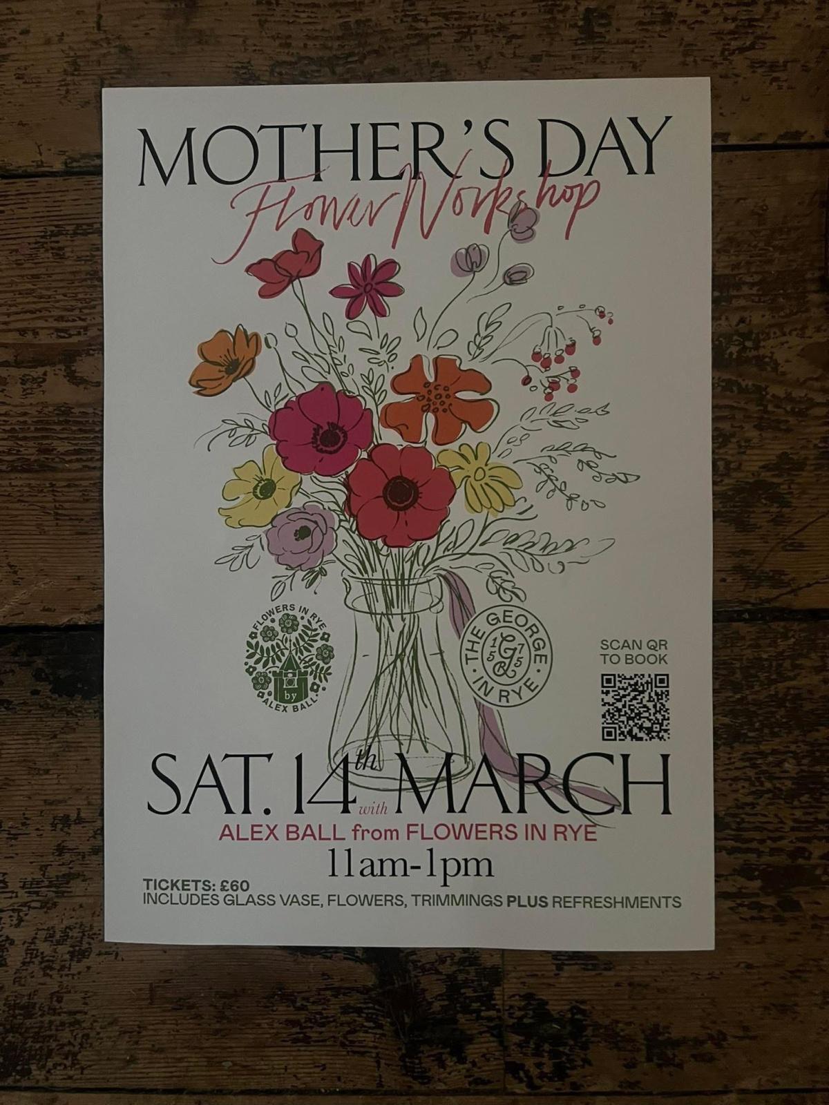 Mother’s Day Flower Workshop The George in Rye Mother’s Day Flower Workshop The George in Rye