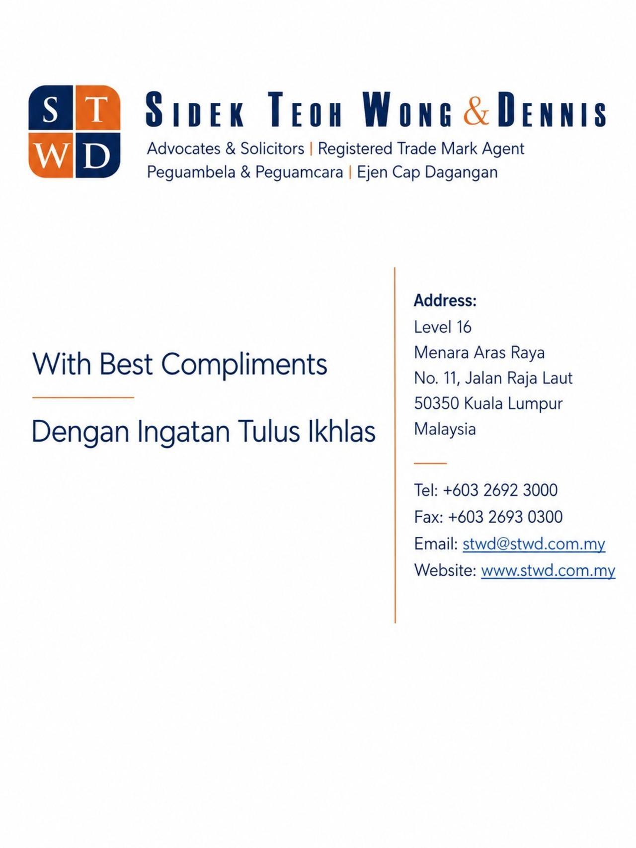 SIDEK TEOH WONG & DENNIS