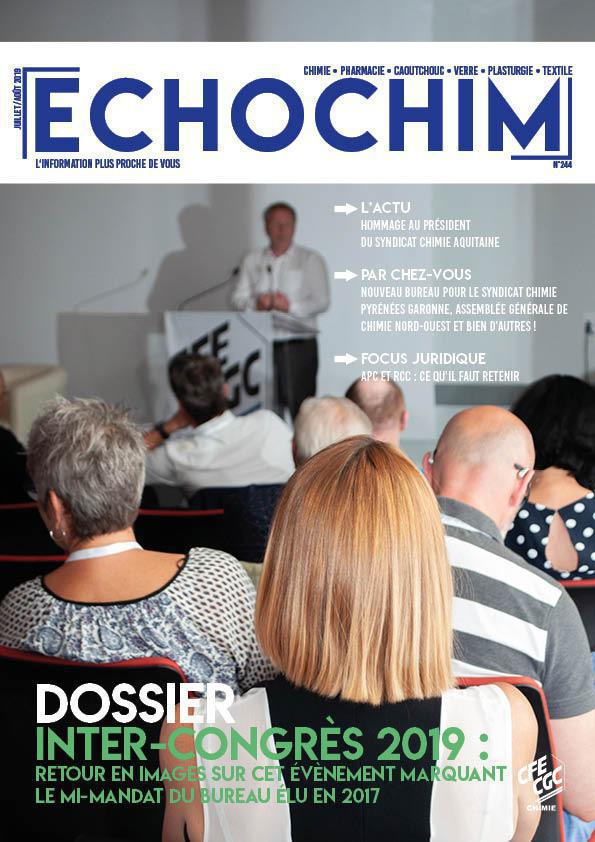 ECHOCHIM Retour sur l'inter-congrès 2019 Juillet 2019