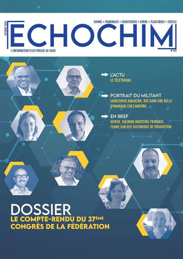ECHOCHIM "LE COMPTE-RENDU DU 37ème CONGRES DE LA FEDERATION" Octobre 2020