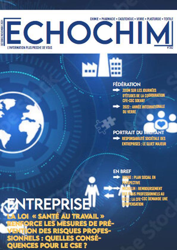 ECHOCHIM "LA LOI SANTE AU TRAVAIL" Octobre-Novembre 2021