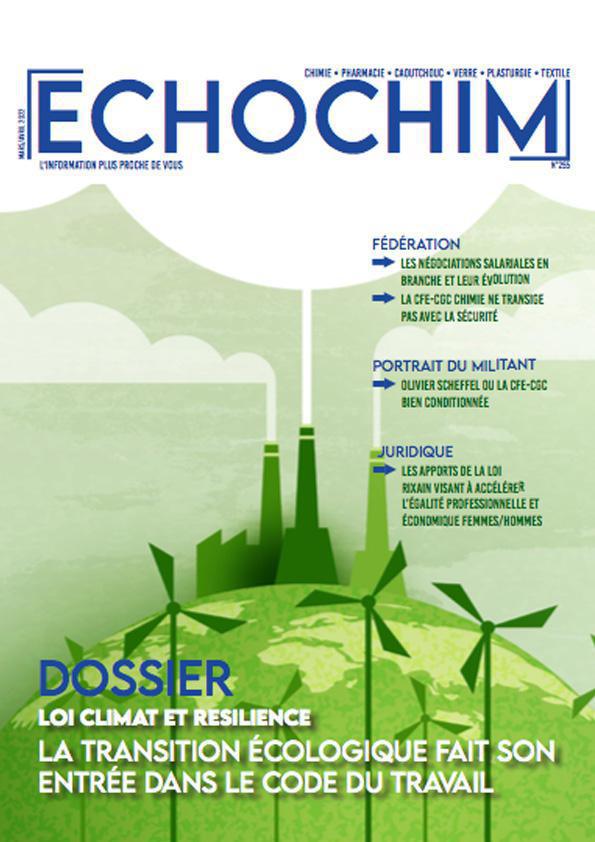 ECHOCHIM "LOI CLIMAT ET RESILIENCE" Mars-Avril 2022