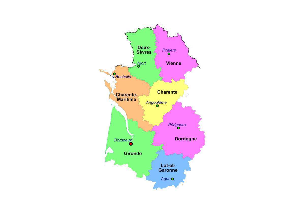 Carte et départements