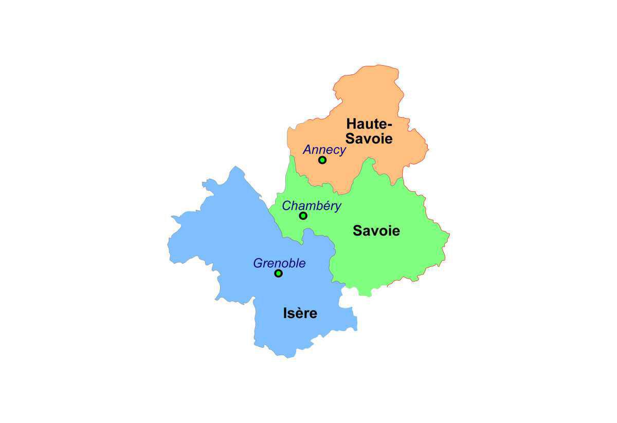 Carte et départements