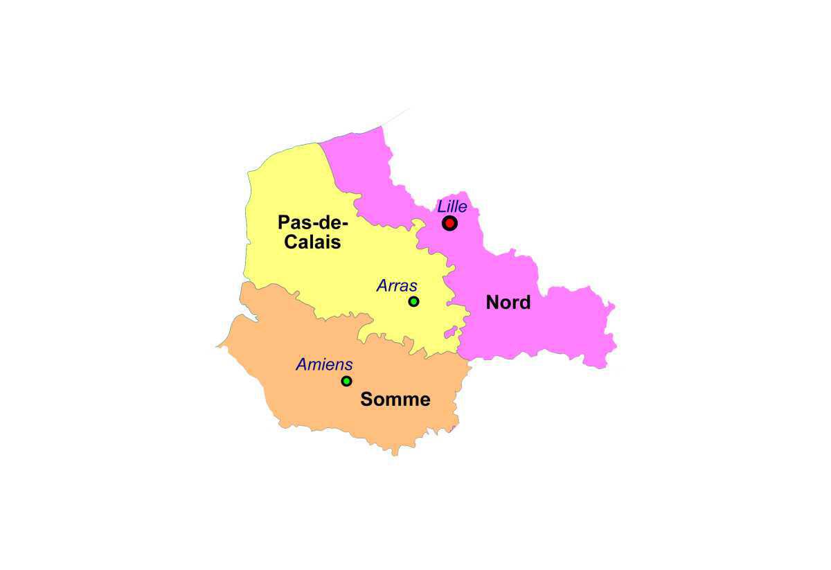 Carte et départements