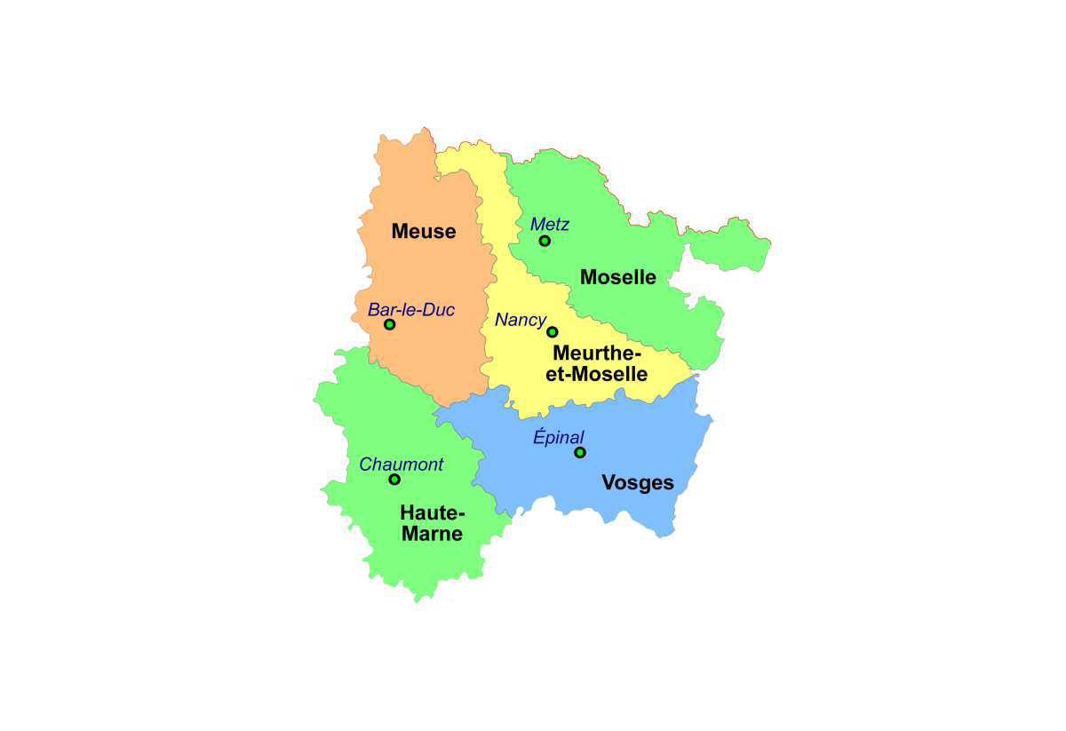 Carte et départements