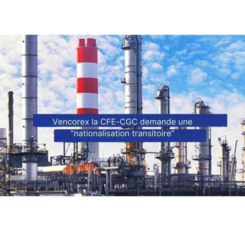 Vencorex : la CFE-CGC demande une "nationalisation transitoire"