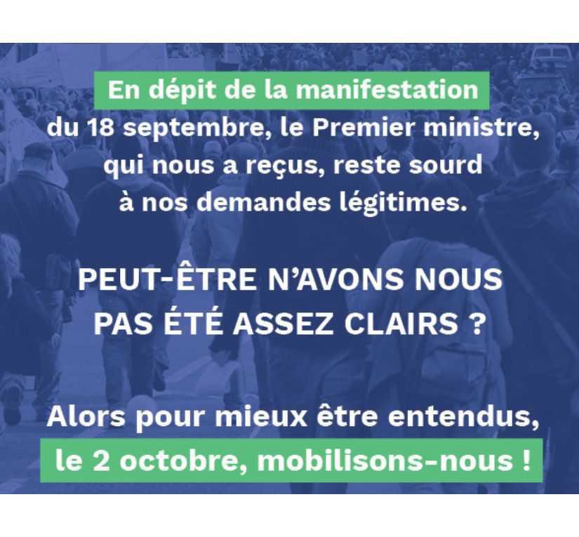 2 octobre : tous mobilisés de nouveau pour le monde du travail 2 octobre : tous mobilisés de nouveau pour le monde du travail