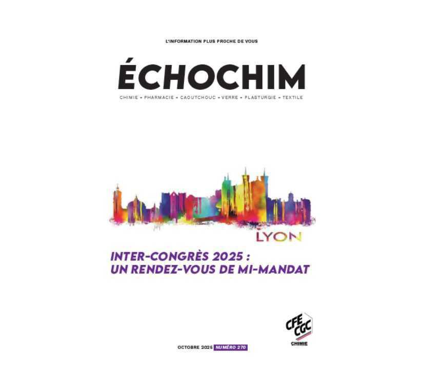 ECHOCHIM n°270 "Inter-congrès 2025 : un rendez-vous de mi-mandat"