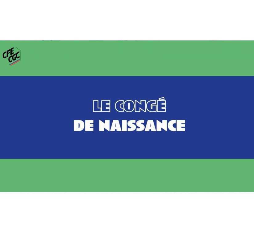 Le congé de naissance