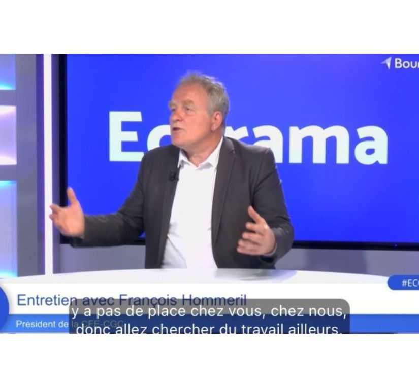 François Hommeril, président de la CFE-CGC, était invité sur Boursorama, ce lundi 4 mai