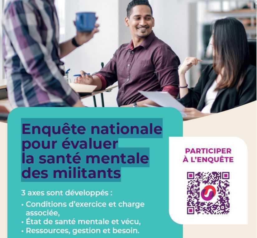 AESIO : Enquête nationale pour évaluer la santé mentale des militants