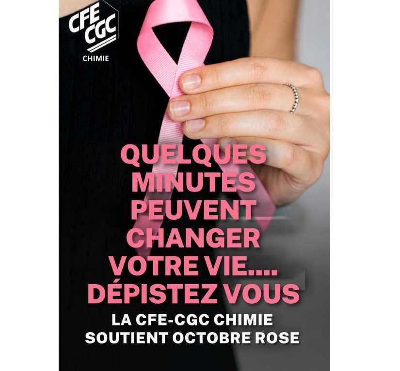 La CFE-CGC Chimie soutient Octobre Rose