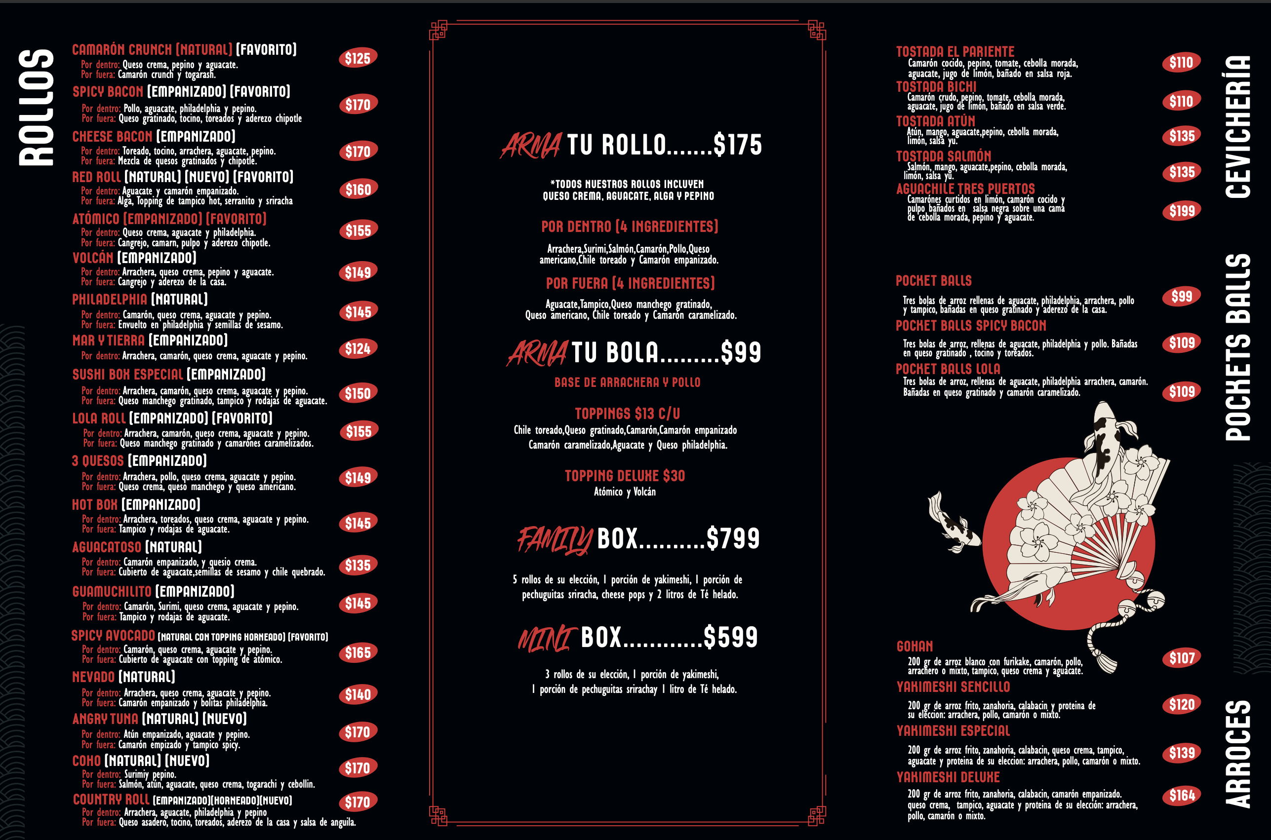 Menu parral