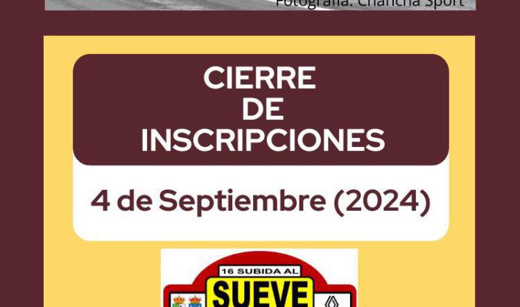 Cierre de inscripciones: Últimos días