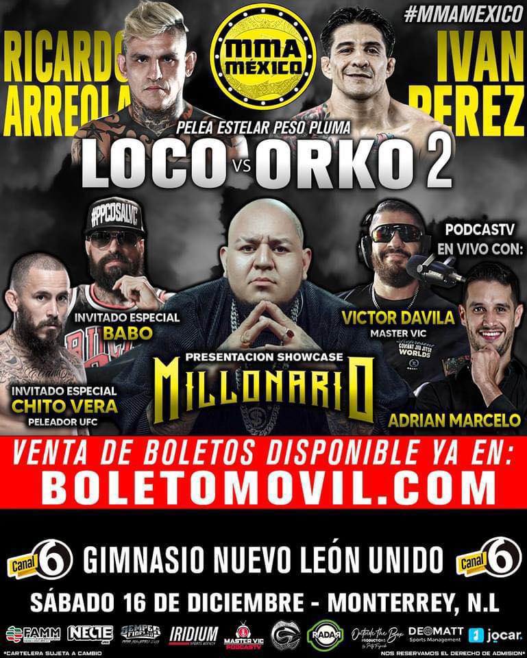 Diciembre 16, 2023 • MMA Mexico, Monterrey, N. L. Diciembre 16, 2023 • MMA Mexico, Monterrey, N. L.