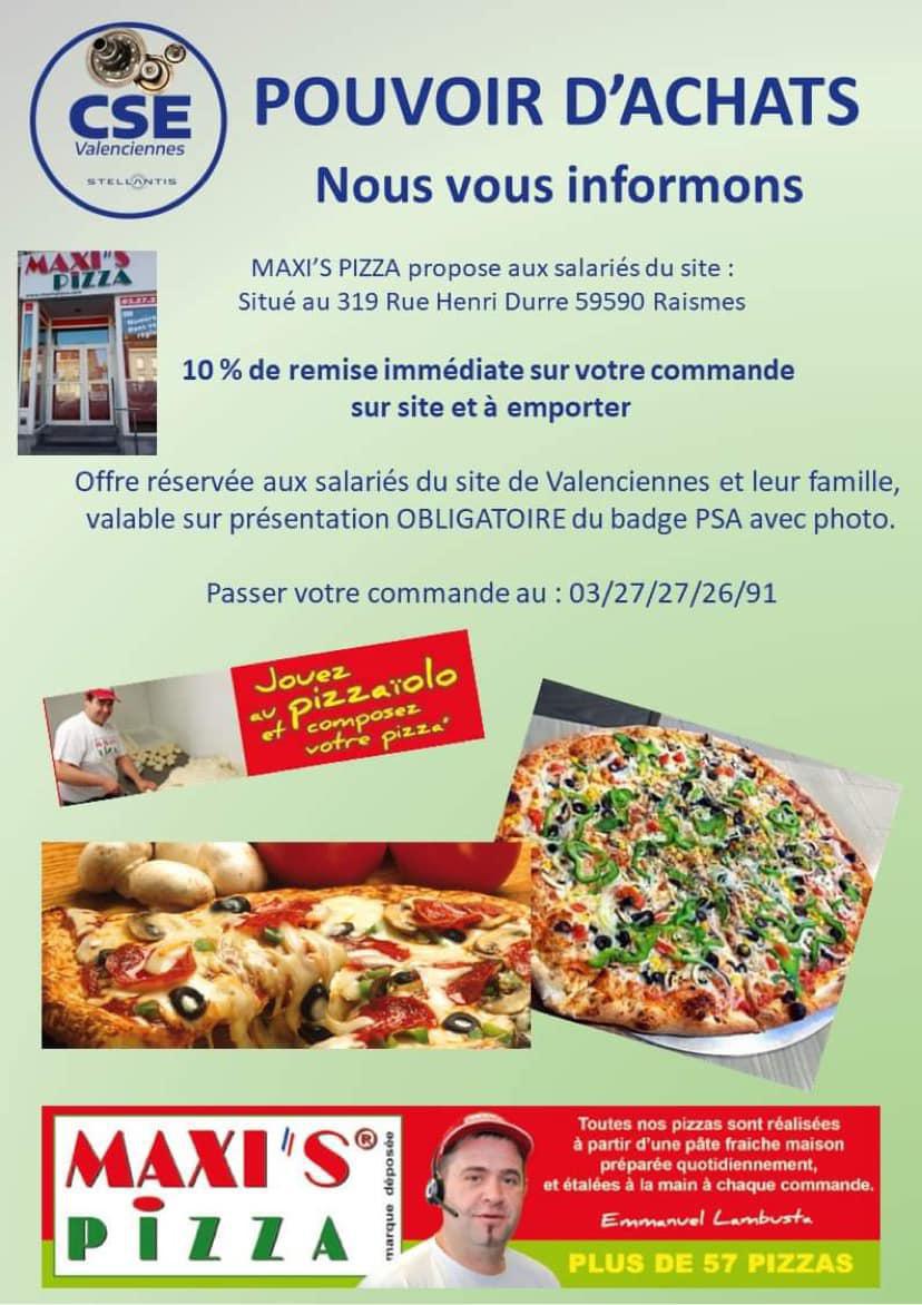 Maxi Pizza Raismes