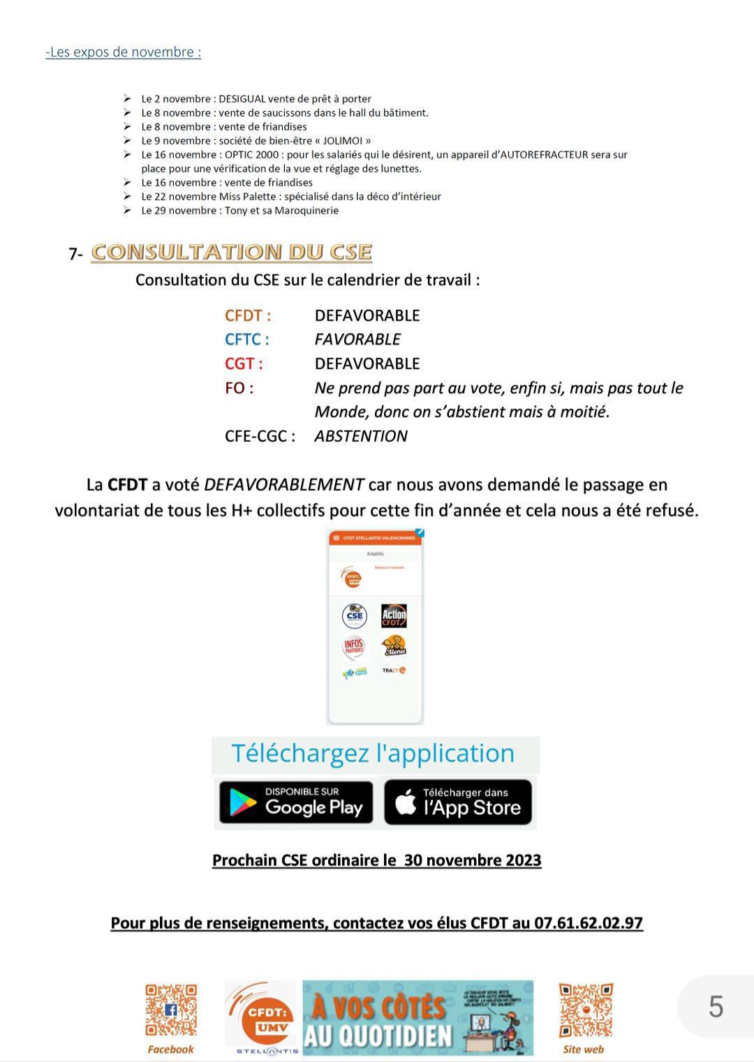 CSE Ordinaire du 31/10/2023