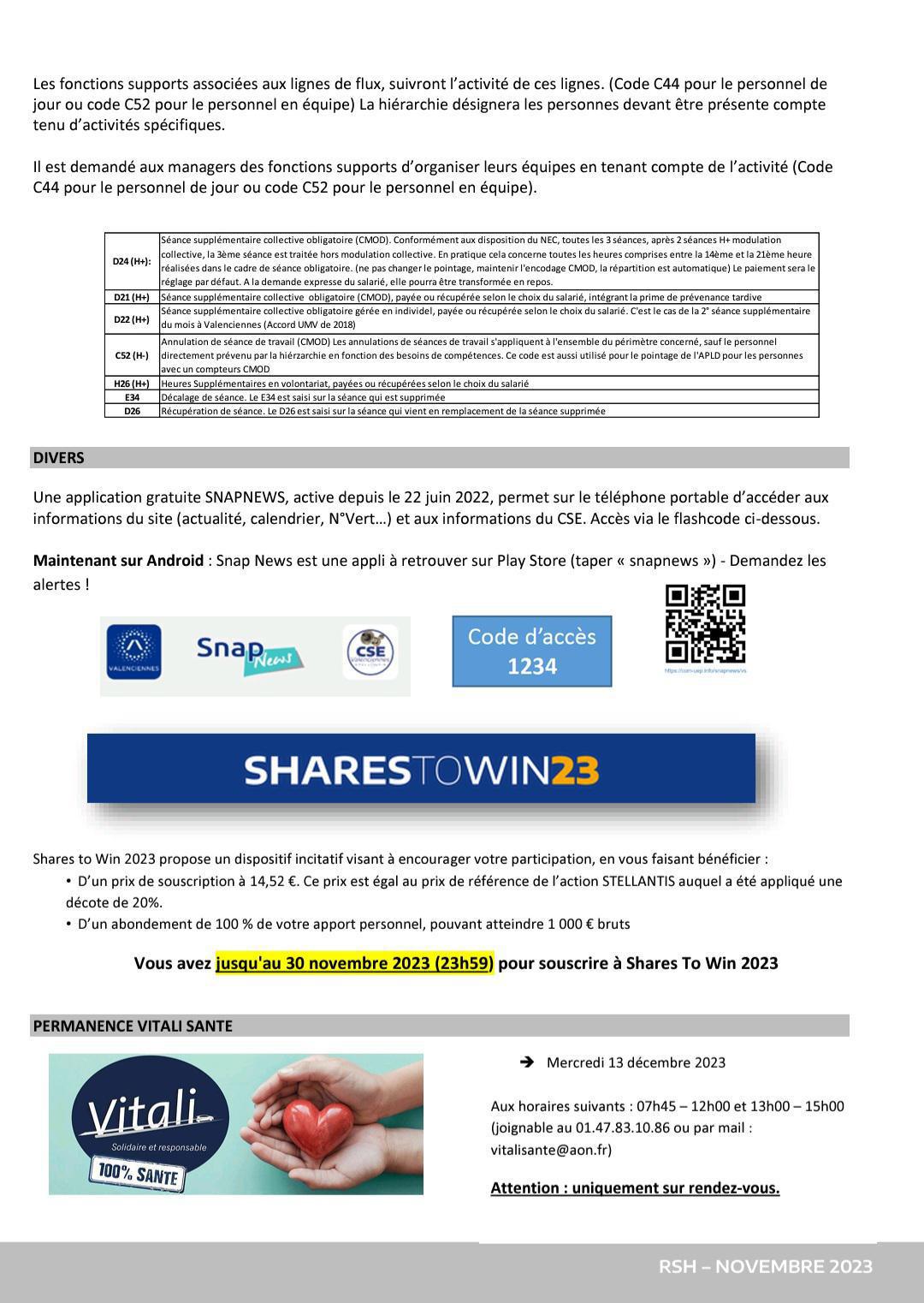 CSE Ordinaire du 30/11/2023
