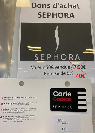 Carte Cadeau Sephora