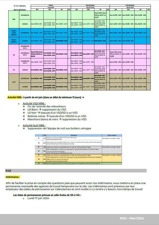 CSE ORDINAIRE du 30/05/24