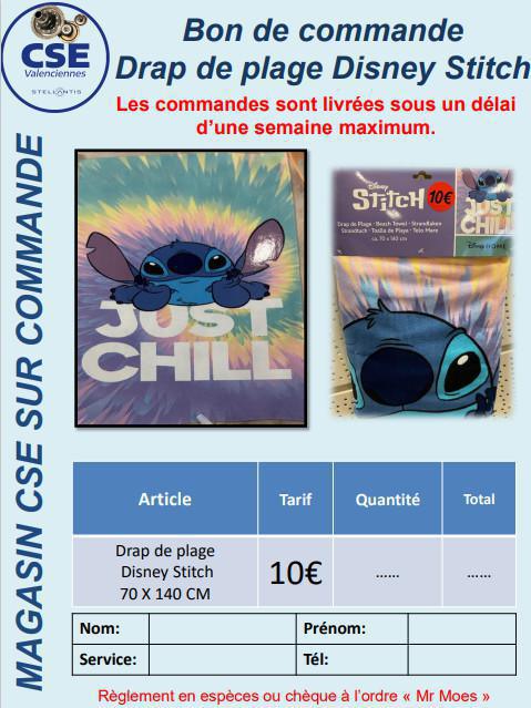 Commande de Drap de plage Stitch