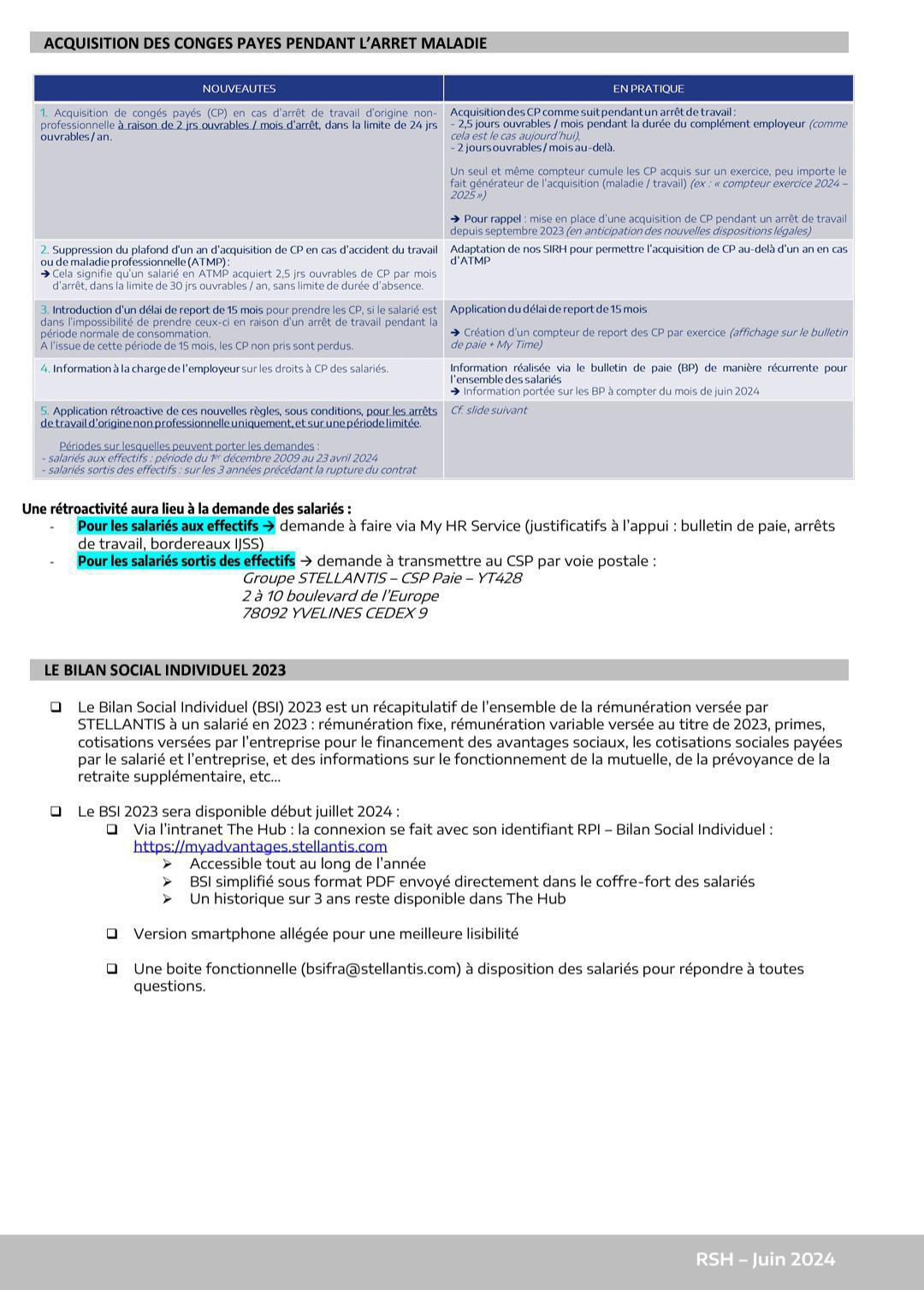 CSE ORDINAIRE du 27/06/24