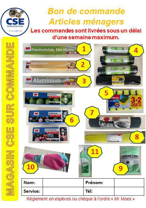 Produits ménagers