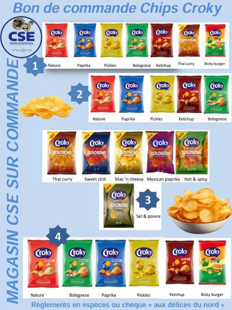 Commande de chips CROCKY