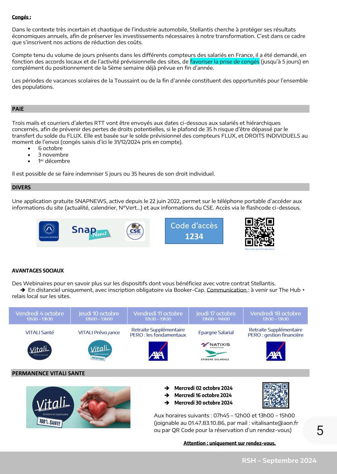 CSE ORDINAIRE du 26/09/2024