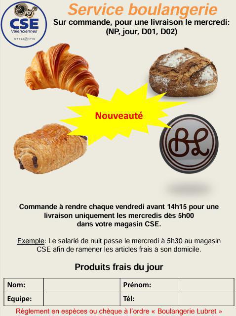 Service boulangerie Viennoiseries