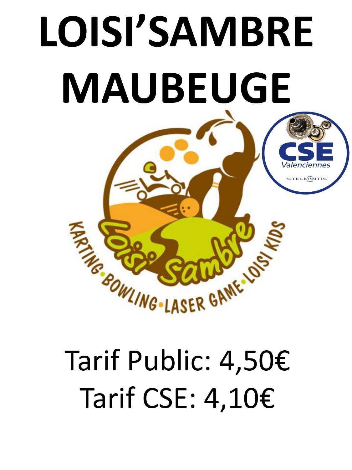 TARIFS DIVERTISSEMENTS (Bowling, laser Game, patinoire, padel...) 2026