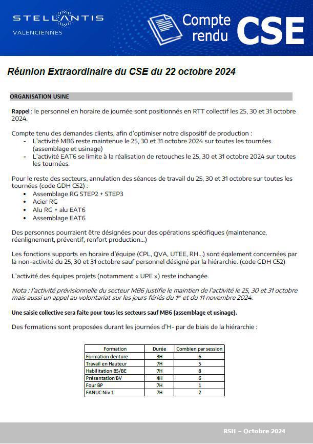 CSE EXTRA du 22/10/24 à 8h30