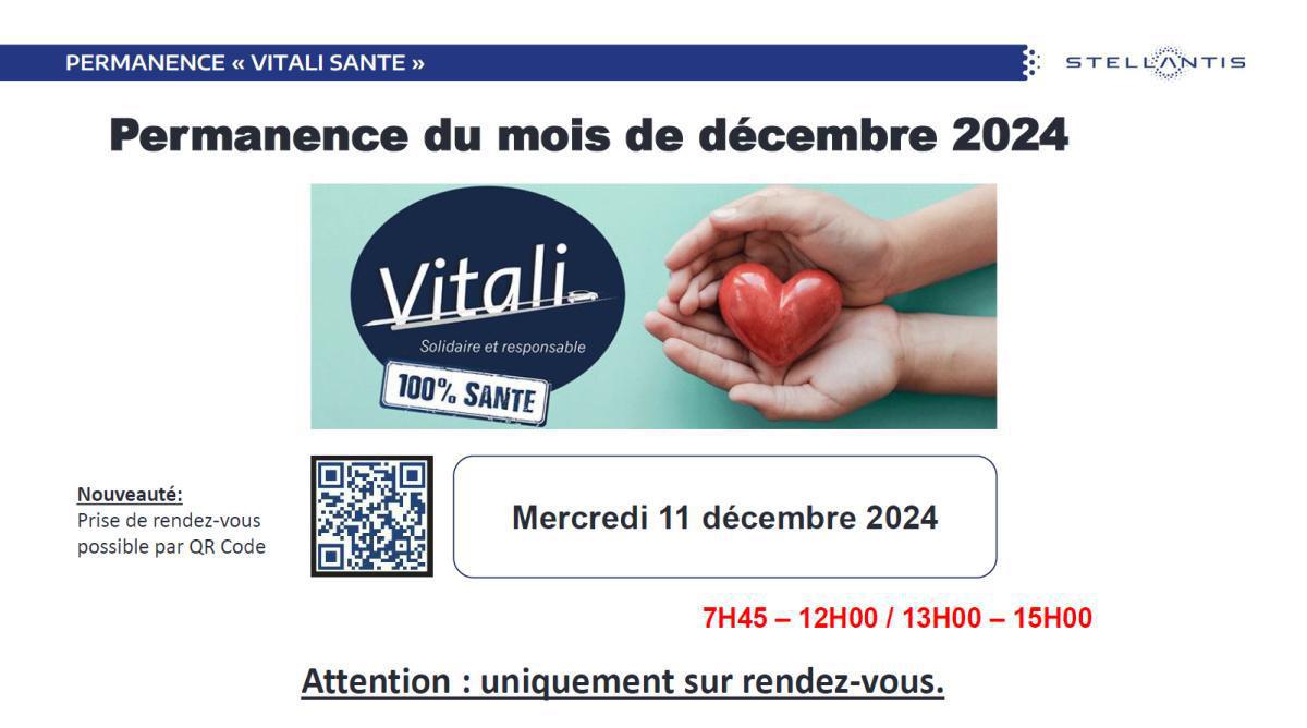 Permanence vitali santé décembre 2024