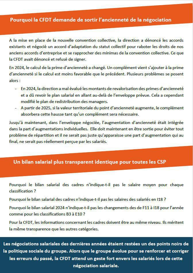 Tract : Des revendications salariales CFDT élevées Pourquoi ?