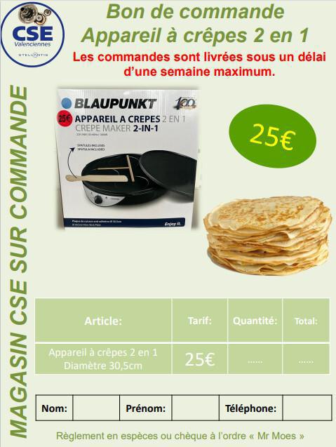 Appareil à Crèpes