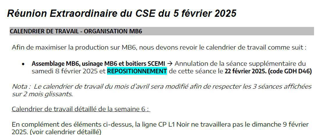 CSE EXTRA du 5/02/25 à 9h00