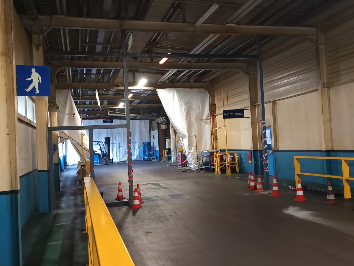 Porte de Séparation du SAS Ex montage BE et Nouveau montage RG 