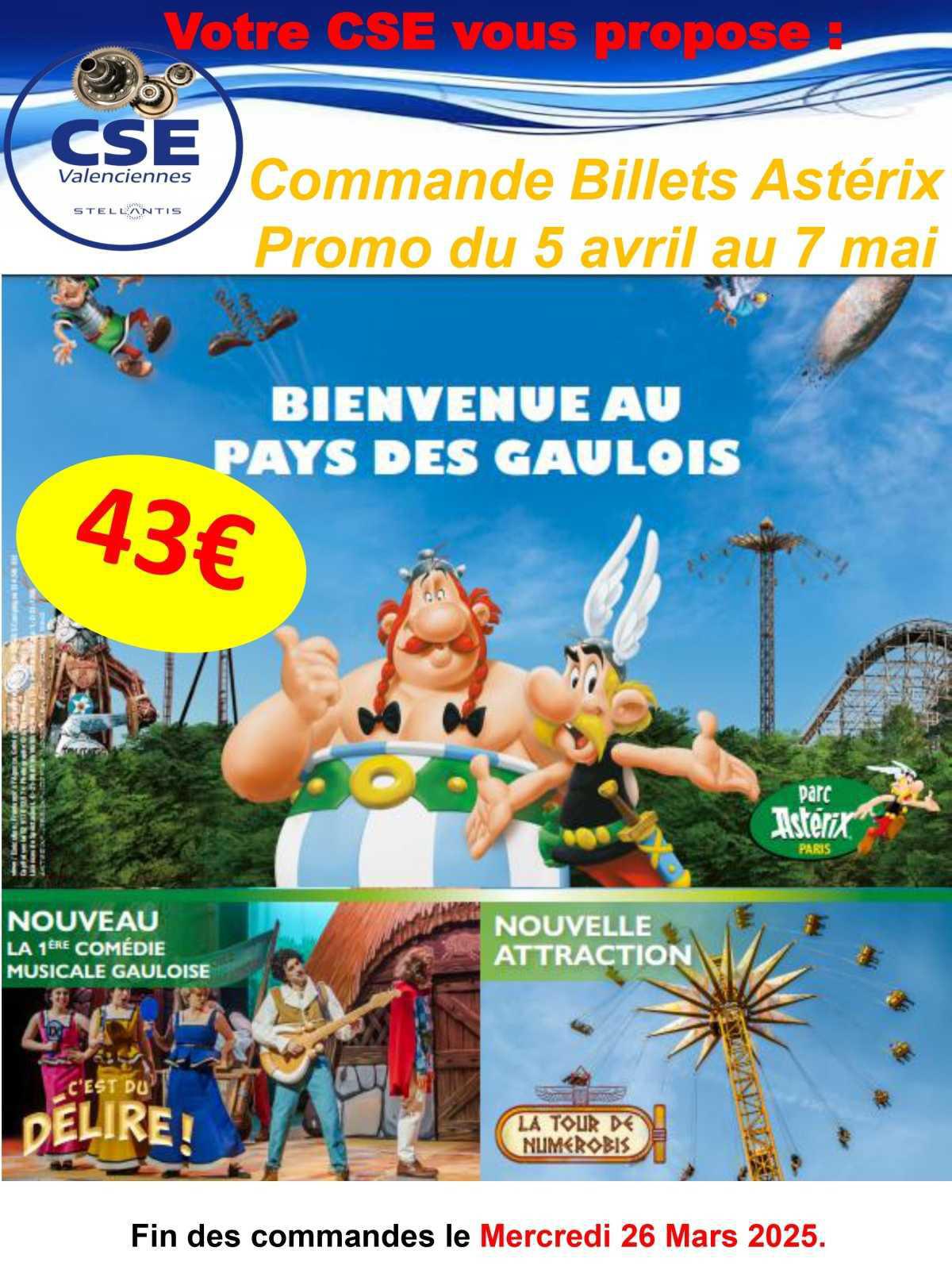 Parc Astérix Printemps (avant le 26 mars 2025)
